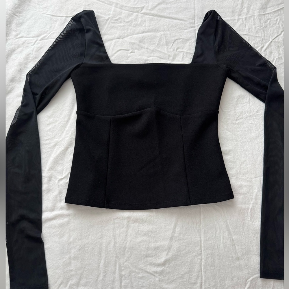 Abercrombie & Fitch Black Long Sleeve Top